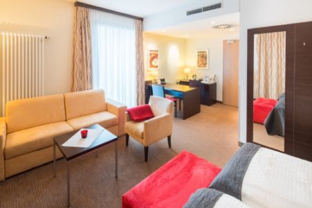Hotel Motive, Zimmer, Suite/Appartement, Juniorsuite 2 Etage Wohnbereich