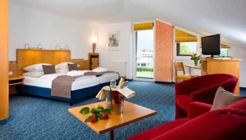 Hotel Motive, Zimmer, Doppelzimmer, Familienzimmer mit Sofabett