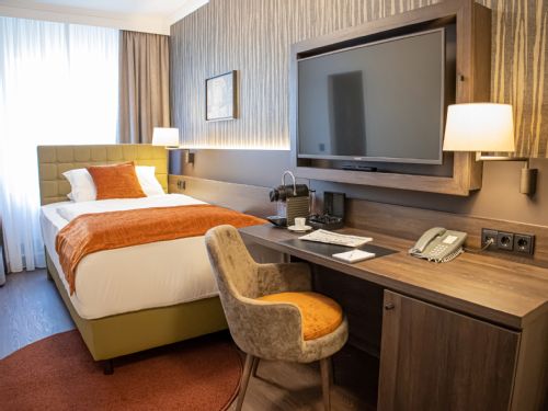 Hotel Motive, Zimmer, Einzelzimmer