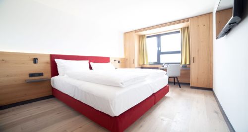 Hotel Motive, Zimmer, Doppelzimmer, Zimmer Classic Schlafbereich 3