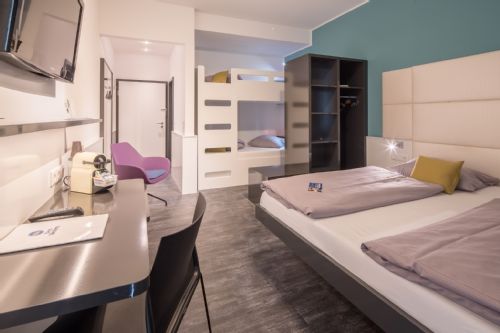 Hotel Motive, Zimmer, Doppelzimmer, 3-Bett Familienzimmer